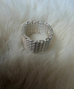 Amazing chain ring, size K, 925 sterling silver