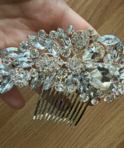 Bridal Diamond Hair Comb - Elegant Tiara for Wedding