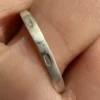 Late Soviet sterling silver ring, size U, with a pearl #142