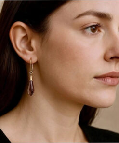 Vintage 14K Gold Earrings with Rare Natural Alexandrite