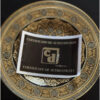 Damascene Black and Gold Footed Decorative Dish Plate - Toledo Spain 24K Gold