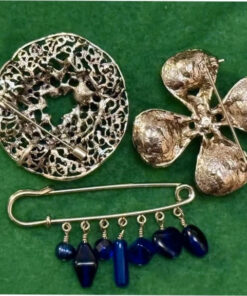 Mixed Lot of 3x Beautiful Vintage Brooches. Excellent Condition.