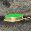 Malachite sterling silver 925 silver amulet pendant.
