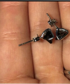 Sterling Silver Articulated Triangle Stud Earrings