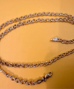 Amberta Unisex 925 Sterling Silver chain 46cm~38