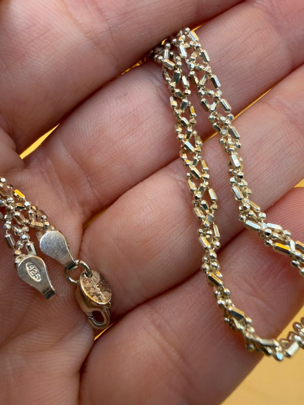 Amberta Unisex 925 Sterling Silver chain 46cm~38