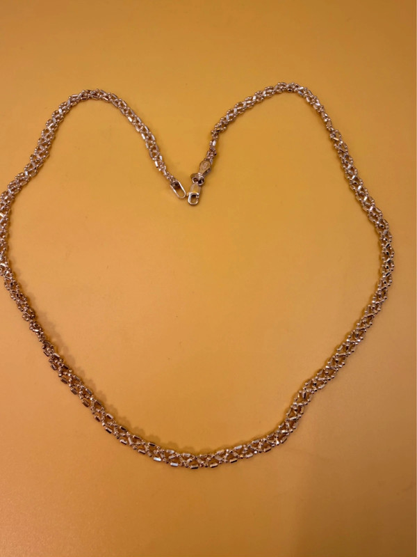 Amberta Unisex 925 Sterling Silver chain 46cm~38