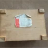 Vintage Russian Traditional Wooden Jewelry Box