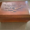 Vintage Russian Traditional Wooden Jewelry Box