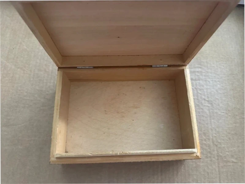 Vintage Russian Traditional Wooden Jewelry Box