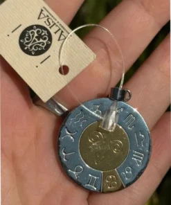 Zodiac pendant -Aries, made of surgical steel.
