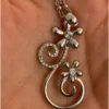 Silver-colored pendant with chain