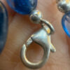 Silver bracelet with an incredibly beautiful natural kyanite, 19 centimeters in size.~39