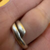 A very beautiful vintage sterling silver 925 ring with natural yellow amber. Size M adjustable