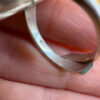 A very beautiful vintage sterling silver 925 ring with natural yellow amber. Size M adjustable