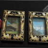 2 Damascene Picture Frames 24k Gold New