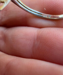 Ring with natural gemstones: sapphire, spinel, citrine, butterfly sterling silver 925, size O
