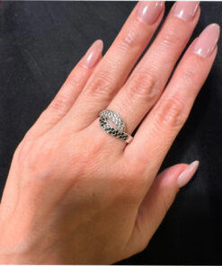 Incredible Sterling Silver Ring Uk Size R Yin-Yang Design(#15)