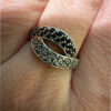 Incredible Sterling Silver Ring Uk Size R Yin-Yang Design(#15)