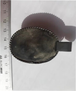 Pendant with Brazilian agate. Nickel silver with blackening. Vintage