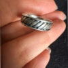 Vintage Sterling silver ring size M1/2. (1)