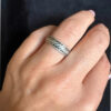 Vintage Sterling silver ring size M1/2.  (1)