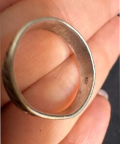 Vintage Sterling silver ring size M1/2. (1)