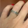 Silver zodiac ring, size M