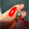 Vintage Sterling Silver Ring Wave UK M (#18)