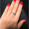 Vintage Sterling Silver Ring Wave UK M (#18)