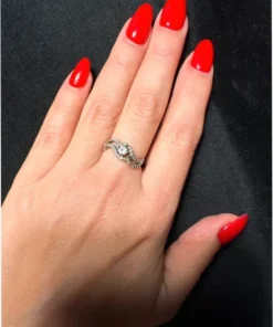 Vintage Sterling Silver Ring Wave UK M