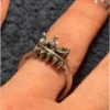 Incredibly beautiful cubic zirconia sterling silver ring Uk size M(#12)