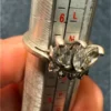 Incredibly beautiful cubic zirconia sterling silver ring Uk size M(#12)