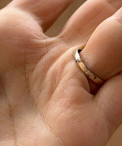 Vintage silver black onyx ring, size K 1/2