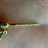 375 gold ( 9 k) JAH hallmark earrings with natural ruby~108