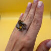 A stunning smoky topaz ring in sterling silver, size M½.