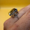 A stunning smoky topaz ring in sterling silver, size M½.