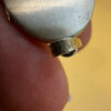 Germany vintage sterling silver oval locket features detailed engraved floral motifs~108