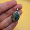 Germany vintage sterling silver oval locket features detailed engraved floral motifs~108