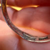 Men Unisex silver ring featuring a natural onyx, size W