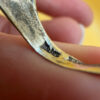 Men Unisex silver ring featuring a natural onyx, size W