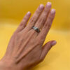 Vintage Sterling Silver Fire Opal Filigree Ring Size P~48