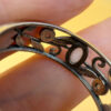 Vintage Sterling Silver Fire Opal Filigree Ring Size P~48