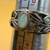 Vintage Sterling Silver Fire Opal Filigree Ring Size P~48