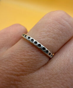 Sterling silver ring Uk size J