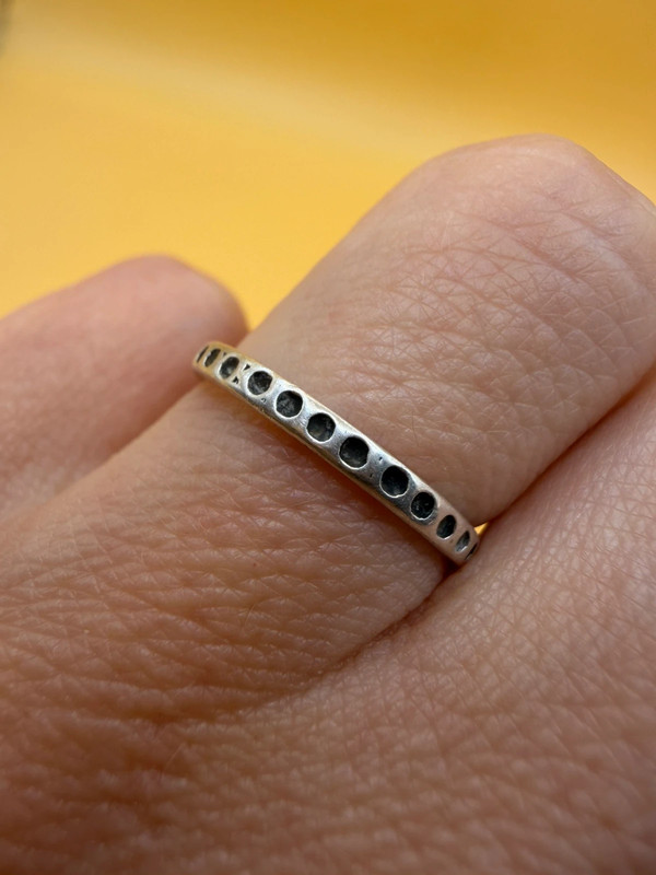 Sterling silver ring Uk size J