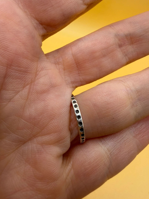 Sterling silver ring Uk size J