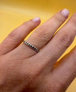 Sterling silver ring Uk size J