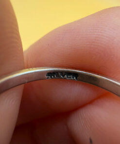 Sterling silver ring Uk size J