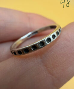 Sterling silver ring Uk size J